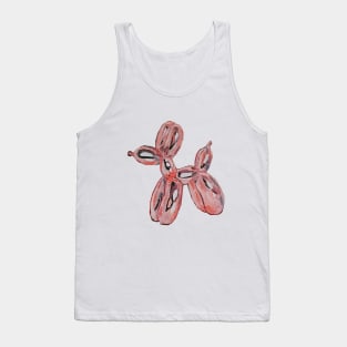 Rose Gold Balloon Dog Tank Top